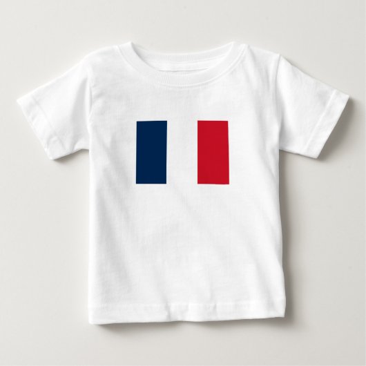 フラグ フランス ベビーTシャツ (正面)