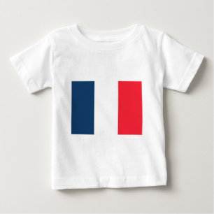 フラグ フランス ベビーTシャツ