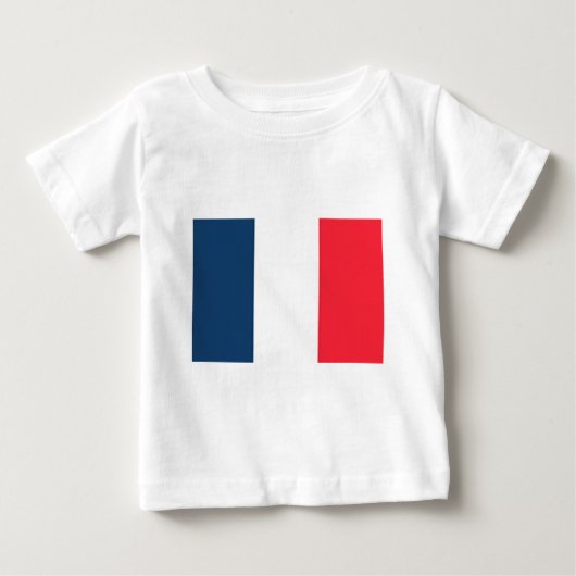 フラグ フランス ベビーTシャツ (正面)