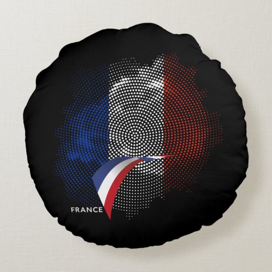 フラグ フランス ラウンドクッション (裏面)