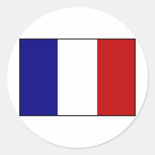 フラグ フランス ラウンドシール (正面)