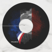 フラグ フランス ワイングラスタグ (正面)