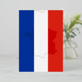 フラグ フランス 箔招待状 (立ち正面)