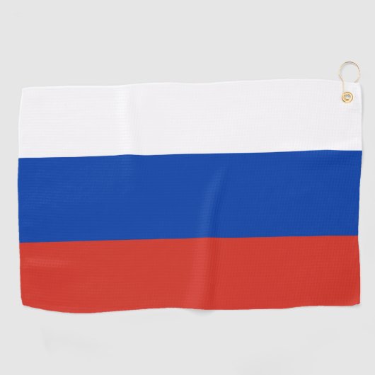 フラグ&ロシアのゴルフロシア/スポーツモスクワ ゴルフタオル (横)