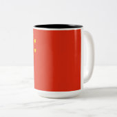 フラグ(中国の中国) ツートーンマグカップ (正面右)