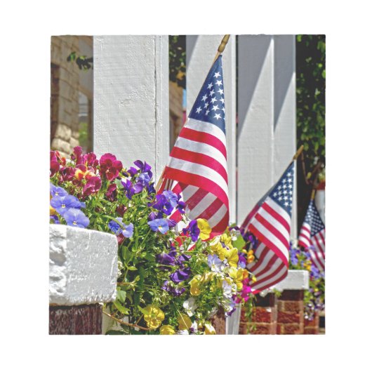 フラグ+花 ノートパッド (正面)