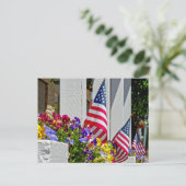 フラグ+花 ポストカード (スタンド正面)