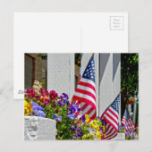 フラグ+花 ポストカード (正面/裏面)