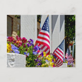 フラグ+花 ポストカード (正面)
