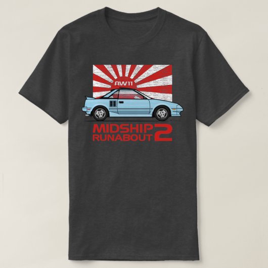 フラグ(青) Tシャツ (デザイン正面)