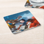 フラゴナード・ウィンター スクエアペーパーコースター (アングル)