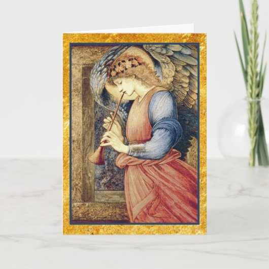 フラジオレットのクリスマスを遊ぶ天使 シーズンカード (正面)