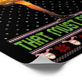 フラジーレイクリスマスおもしろいデリケートイタリアンクリスマスW ポスター (角)