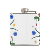 フラスクパーソナライズされたバ伝統的ードタトゥースパロー フラスク (裏面)