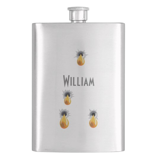 フラスコが漏れる箇条書き記号 フラスク (正面)