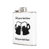 フラスコとビールマグデザイン フラスク (左)