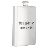 フラスコを飲む白の破損 フラスク (右)