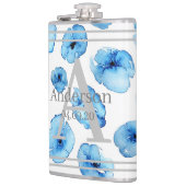 フラスコパーソナライズされた – ブルーポピー フラスク (左)