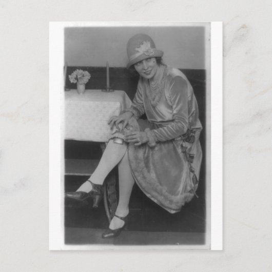 フラスコ付きレディ1926 ポストカード (正面)