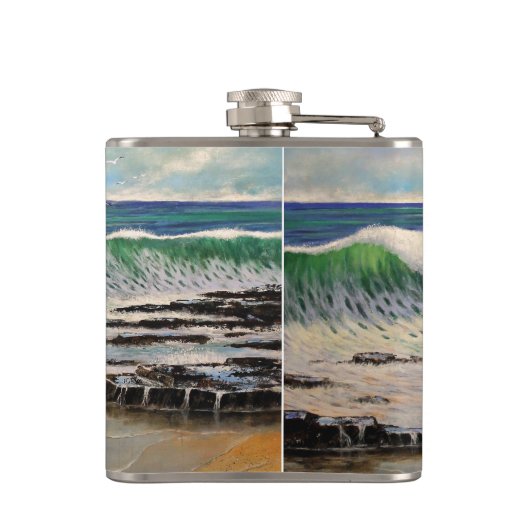 フラスコ波 フラスク (裏面)