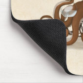 フラスコ蒸気パンク化学科学のタコ マウスパッド (コーナー)