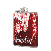 フラスコ血パーソナライズされた液（ばちゃばちゃ）跳ねるヴァンパイアゴシック フラスク (左)