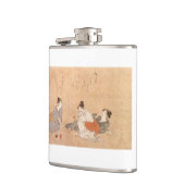 フラスコ3の酔った女性の日本人の芸術 フラスク (左)