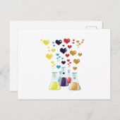 フラスコ、エレンメイヤー、ビーカー、化学、研究室 シーズンポストカード (正面/裏面)