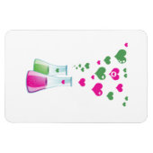 フラスコ、エレンメイヤー、ビーカー、化学、研究室 マグネット (横)