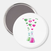 フラスコ、エレンメイヤー、ビーカー、化学、研究室 マグネット (正面/裏面)