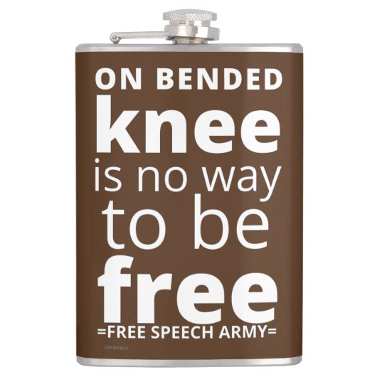 フラスコ「膝の上…」 フラスク (正面)