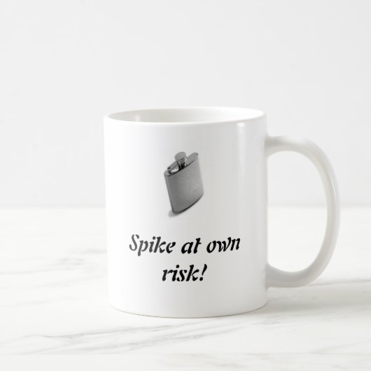 フラスコ、自身の危険のスパイク! コーヒーマグカップ (右)