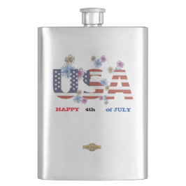 フラスコ「7月4日HAPPY 4」 フラスク