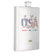 フラスコ「7月4日HAPPY 4」 フラスク (右)