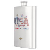 フラスコ「7月4日HAPPY 4」 フラスク (左)