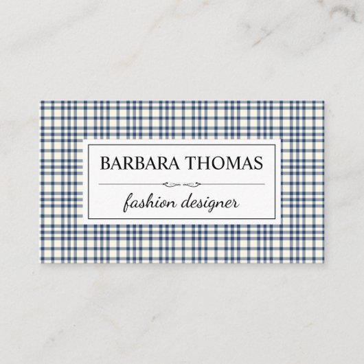 フラスタイリッシュンネルパターン 名刺 (正面)