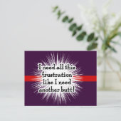 フラストレーション濃いはがき ポストカード (スタンド正面)