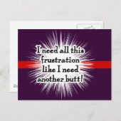 フラストレーション濃いはがき ポストカード (正面/裏面)