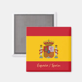 フラスペインのグ&スペイン旅行，休日/スポーツファン マグネット (正面/裏面)