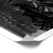 フラズドキャットスケッチ – アートプリント ポスター (角)