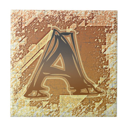 フラズルモノグラムA タイル (正面)