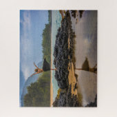 フラダンサーアットルマハイビーチカウアイハワイ ジグソーパズル (縦)