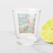 フラダンサーオンザハワイアンアイランズアロハ ショットグラス (裏面)