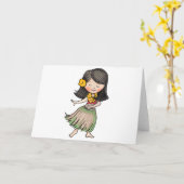 フラダンサー カード (黄色い花)