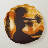 フラダンサー ラウンドクッション (裏面)