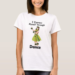フラダンスダンサーガール ダンスを通して自分を表現 Tシャツ