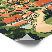 フラチャウオーストリアイラストレーショントラベルアートヴィンテージ ポスター (角)