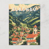 フラチャウオーストリアイラストレーショントラベルアートヴィンテージ ポストカード (正面)