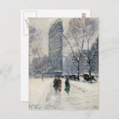 フラチロン建物ニューヨークシティ ポストカード (正面/裏面)