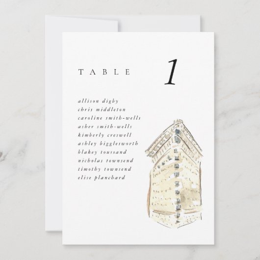 フラチロン建物ニュー結婚ヨーク座席表 (正面)